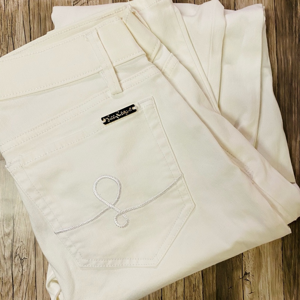 Lilly Pulitzer Size 8 White Jeans